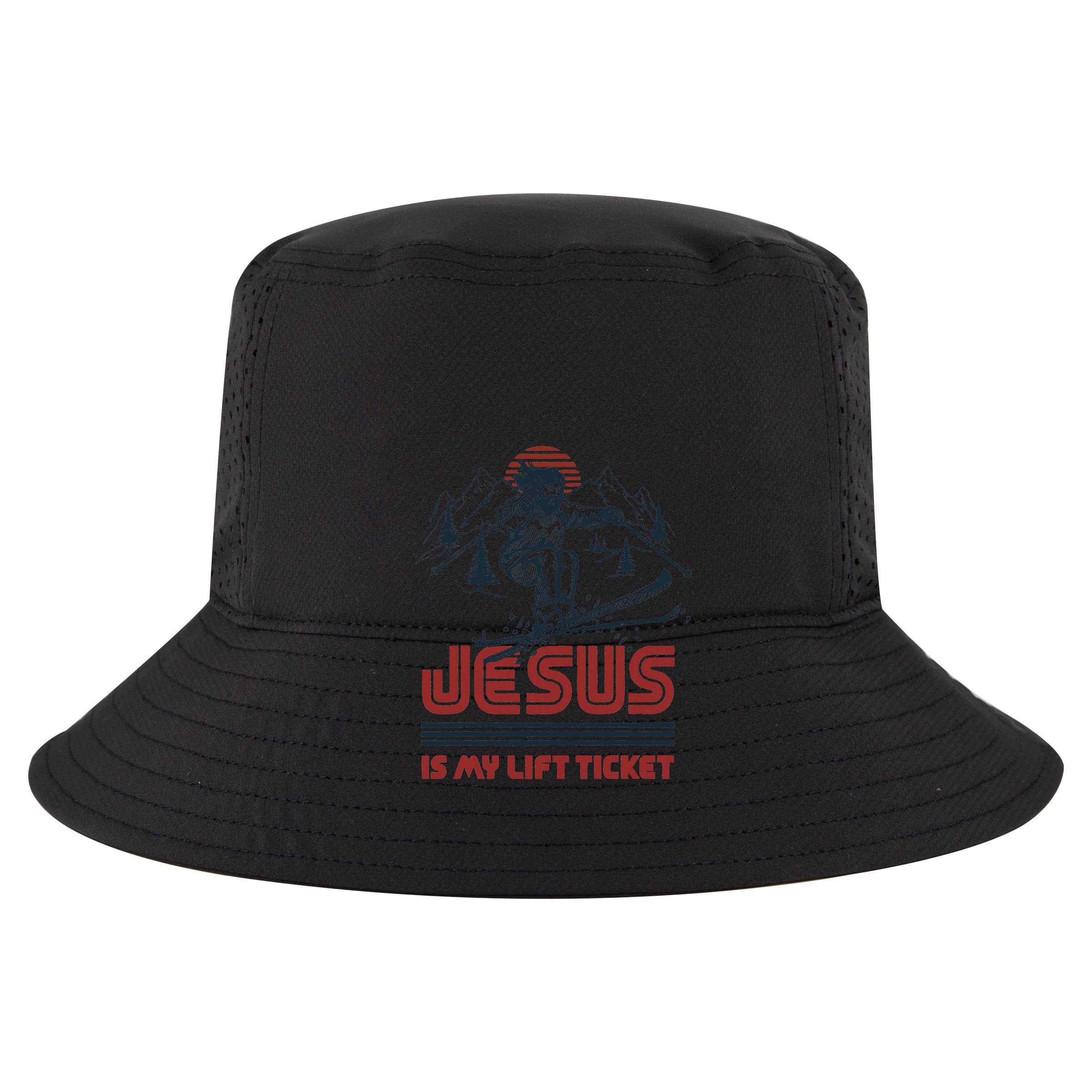 Jesus Is My Lift Ticket 7 Panel Mesh Trucker Snapback Hat