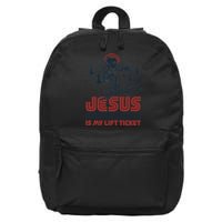 Jesus Is My Lift Ticket 16 in Basic Backpack