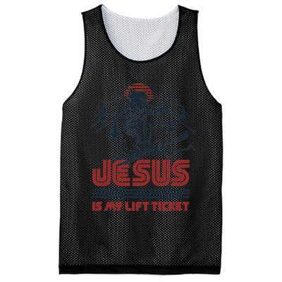 Jesus Is My Lift Ticket Mesh Reversible Basketball Jersey Tank