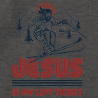 Jesus Is My Lift Ticket Vector Backpack