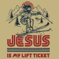 Jesus Is My Lift Ticket Button