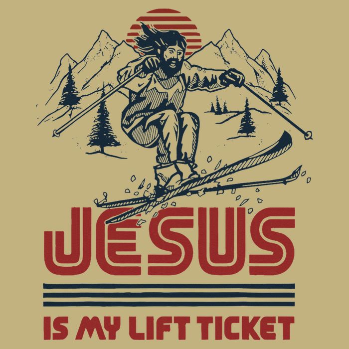 Jesus Is My Lift Ticket Button