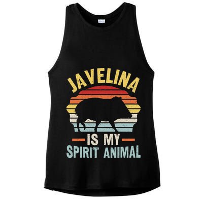 Javelina Is My Spirit Animal Quote For A Javelina Fan Ladies PosiCharge Tri-Blend Wicking Tank