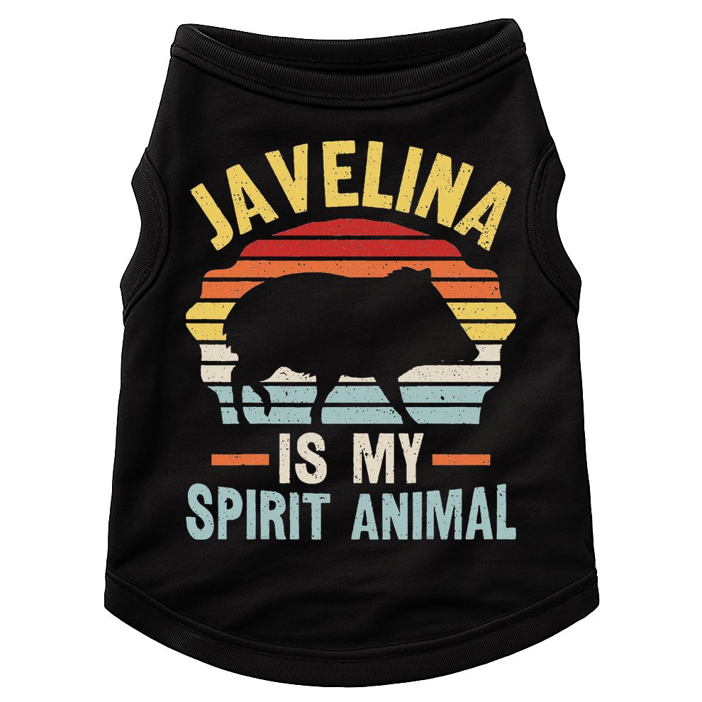 Javelina Is My Spirit Animal Quote For A Javelina Fan Doggie Tank