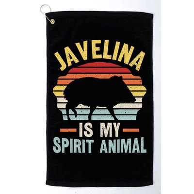 Javelina Is My Spirit Animal Quote For A Javelina Fan Golf Towel