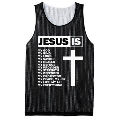 Jesus Is My All My Everything My God Lord Savior Mesh Reversible Basketball Jersey Tank