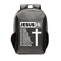 Jesus Is My All My Everything My God Lord Savior Vector Backpack