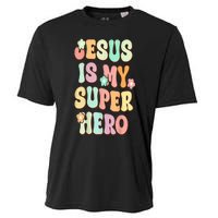 Jesus Is My Superhero Christian Religious Cooling Performance Crew T-Shirt