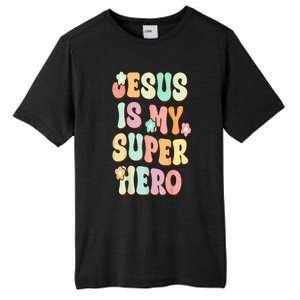 Jesus Is My Superhero Christian Religious Tall Fusion ChromaSoft Performance T-Shirt