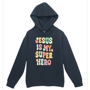 Jesus Is My Superhero Christian Religious Urban Pullover Hoodie