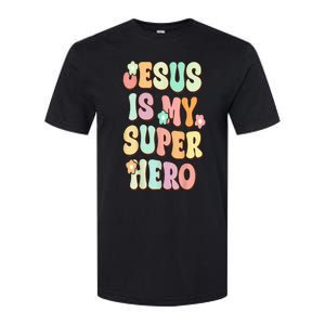 Jesus Is My Superhero Christian Religious Softstyle CVC T-Shirt