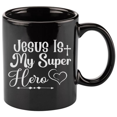 Jesus Is My Superhero 11oz C Handle Ceramic Mug