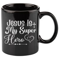 Jesus Is My Superhero 11oz C Handle Ceramic Mug