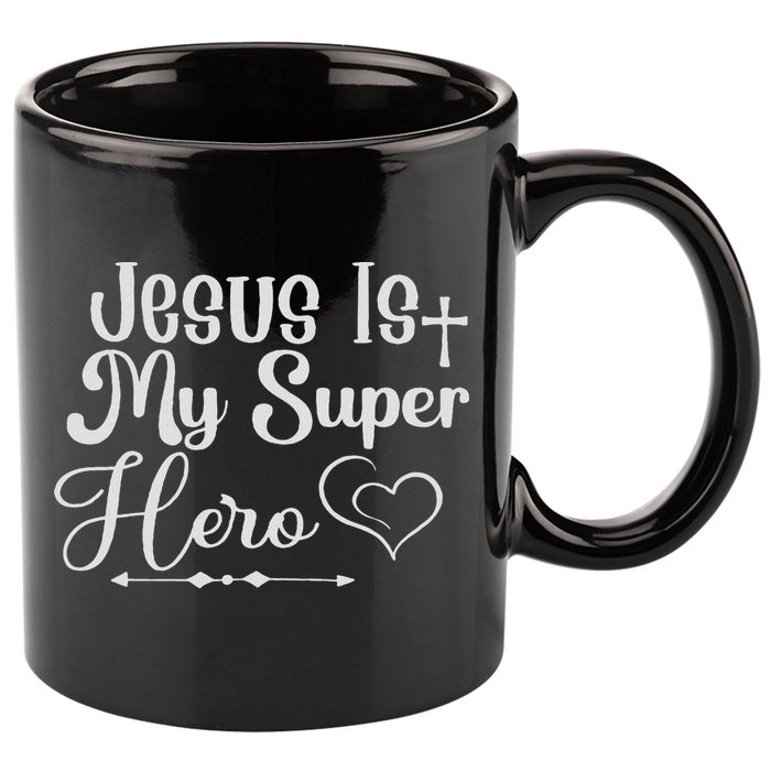 Jesus Is My Superhero 11oz C Handle Ceramic Mug