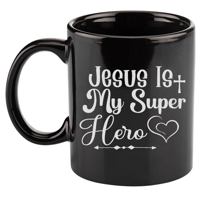 Jesus Is My Superhero 11oz C Handle Ceramic Mug