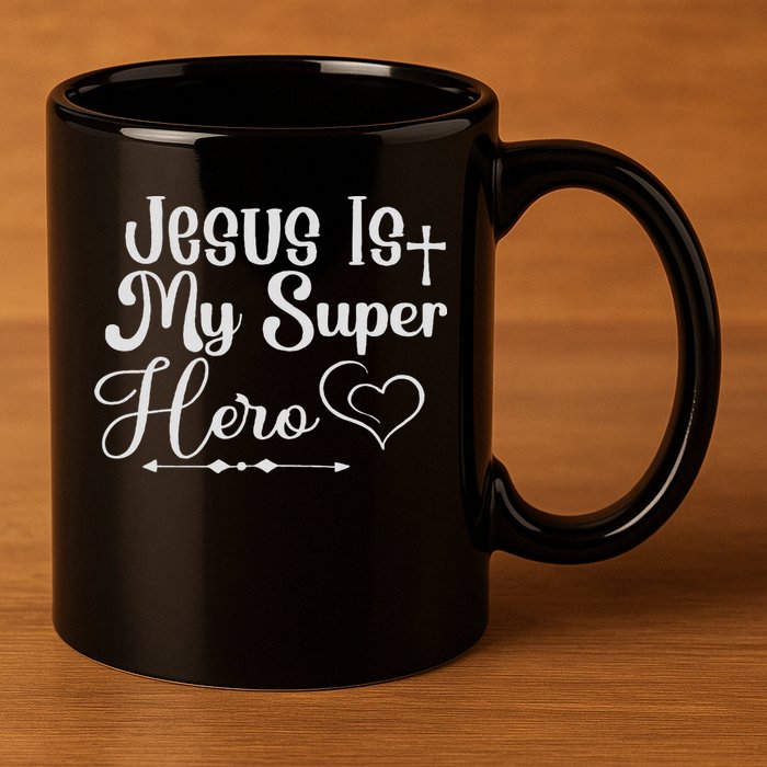 Jesus Is My Superhero 11oz C Handle Ceramic Mug
