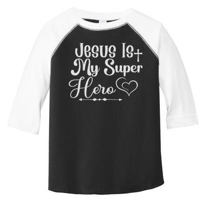 Jesus Is My Superhero Toddler Fine Jersey T-Shirt