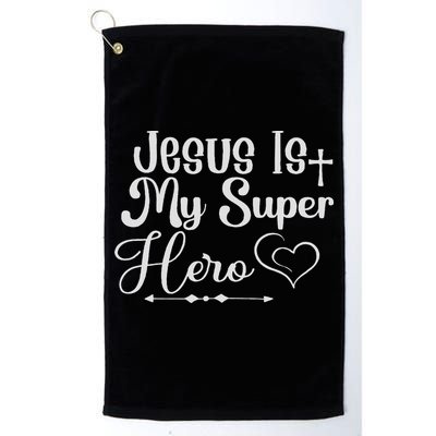 Jesus Is My Superhero Golf Towel