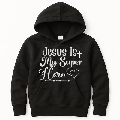 Jesus Is My Superhero Kids Hoodie