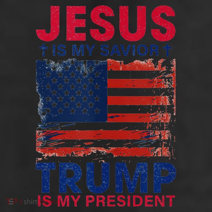 Jesus Is My Savior Trump Is My President Flag Adult Drive Performance Visor
