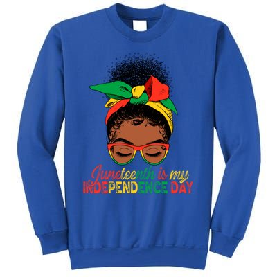 Juneteenth Is My Independence Day Black Queen Melanin Gift Sweatshirt