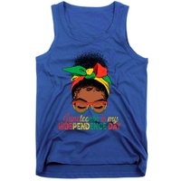 Juneteenth Is My Independence Day Black Queen Melanin Gift Tank Top