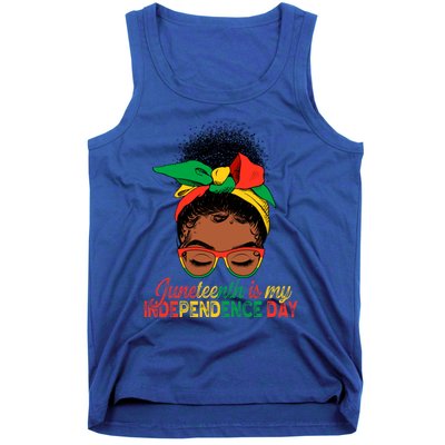 Juneteenth Is My Independence Day Black Queen Melanin Gift Tank Top