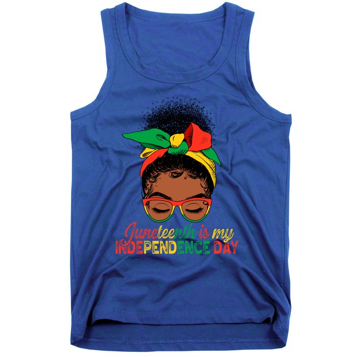 Juneteenth Is My Independence Day Black Queen Melanin Gift Tank Top