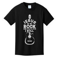 Jesus Is My Rock And That Is How I Roll Christian Kids T-Shirt