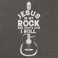 Jesus Is My Rock And That Is How I Roll Christian Cotton Canvas Backpack
