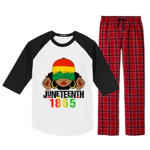 Juneteenth Is My Independence Day Black Women Black Pride Raglan Sleeve Pajama Set