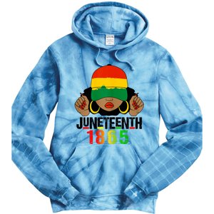 Juneteenth Is My Independence Day Black Women Black Pride Tie Dye Hoodie