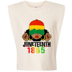 Juneteenth Is My Independence Day Black Women Black Pride Garment-Dyed Women's Muscle Tee