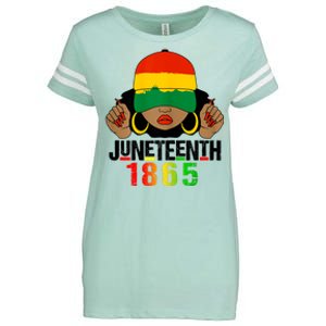 Juneteenth Is My Independence Day Black Women Black Pride Enza Ladies Jersey Football T-Shirt