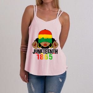 Juneteenth Is My Independence Day Black Women Black Pride Women's Strappy Tank