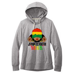 Juneteenth Is My Independence Day Black Women Black Pride Women's Fleece Hoodie