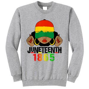 Juneteenth Is My Independence Day Black Women Black Pride Tall Sweatshirt