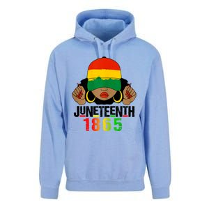 Juneteenth Is My Independence Day Black Women Black Pride Unisex Surf Hoodie