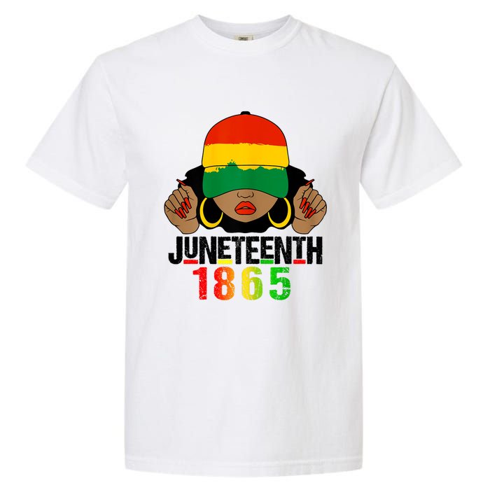 Juneteenth Is My Independence Day Black Women Black Pride Garment-Dyed Heavyweight T-Shirt