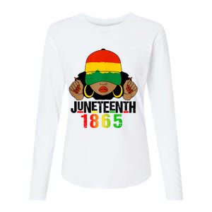 Juneteenth Is My Independence Day Black Women Black Pride Womens Cotton Relaxed Long Sleeve T-Shirt