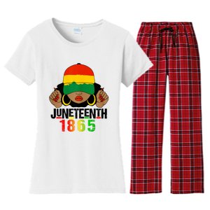 Juneteenth Is My Independence Day Black Women Black Pride Women's Flannel Pajama Set