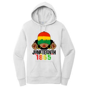 Juneteenth Is My Independence Day Black Women Black Pride Women's Pullover Hoodie