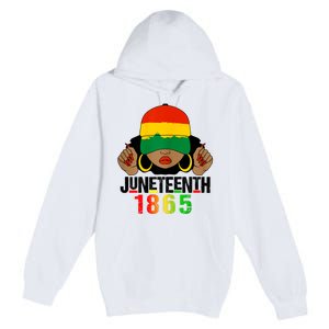 Juneteenth Is My Independence Day Black Women Black Pride Premium Pullover Hoodie