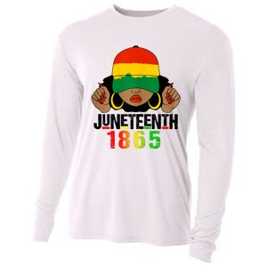 Juneteenth Is My Independence Day Black Women Black Pride Cooling Performance Long Sleeve Crew