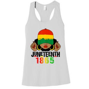 Juneteenth Is My Independence Day Black Women Black Pride Women's Racerback Tank