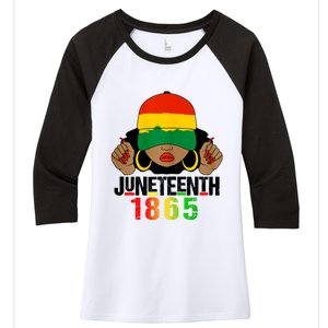 Juneteenth Is My Independence Day Black Women Black Pride Women's Tri-Blend 3/4-Sleeve Raglan Shirt