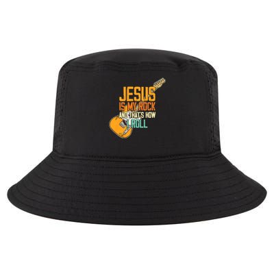 Jesus Is My Rock And That Is How I Roll Christian Cool Comfort Performance Bucket Hat