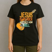 Jesus Is My Rock And That Is How I Roll Christian T-Shirt