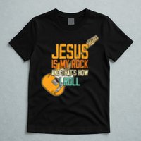 Jesus Is My Rock And That Is How I Roll Christian T-Shirt