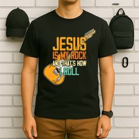 Jesus Is My Rock And That Is How I Roll Christian T-Shirt